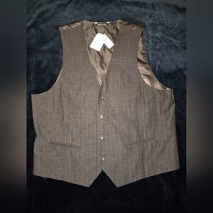 NWT - Banana Republic  - Men's Size 42R Gray Button-up Vest